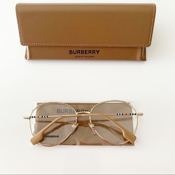 BURBERRY CLEAR LENSE GLASSES NEW WITH CASE FULL INCLUSION - Picture 4 of 12